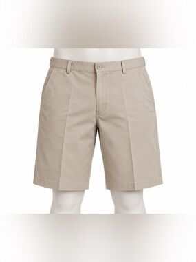 NWT Dockers Golf Shorts Men’s 38 Beige Khaki Flat Front Relaxed Fit Easy Care